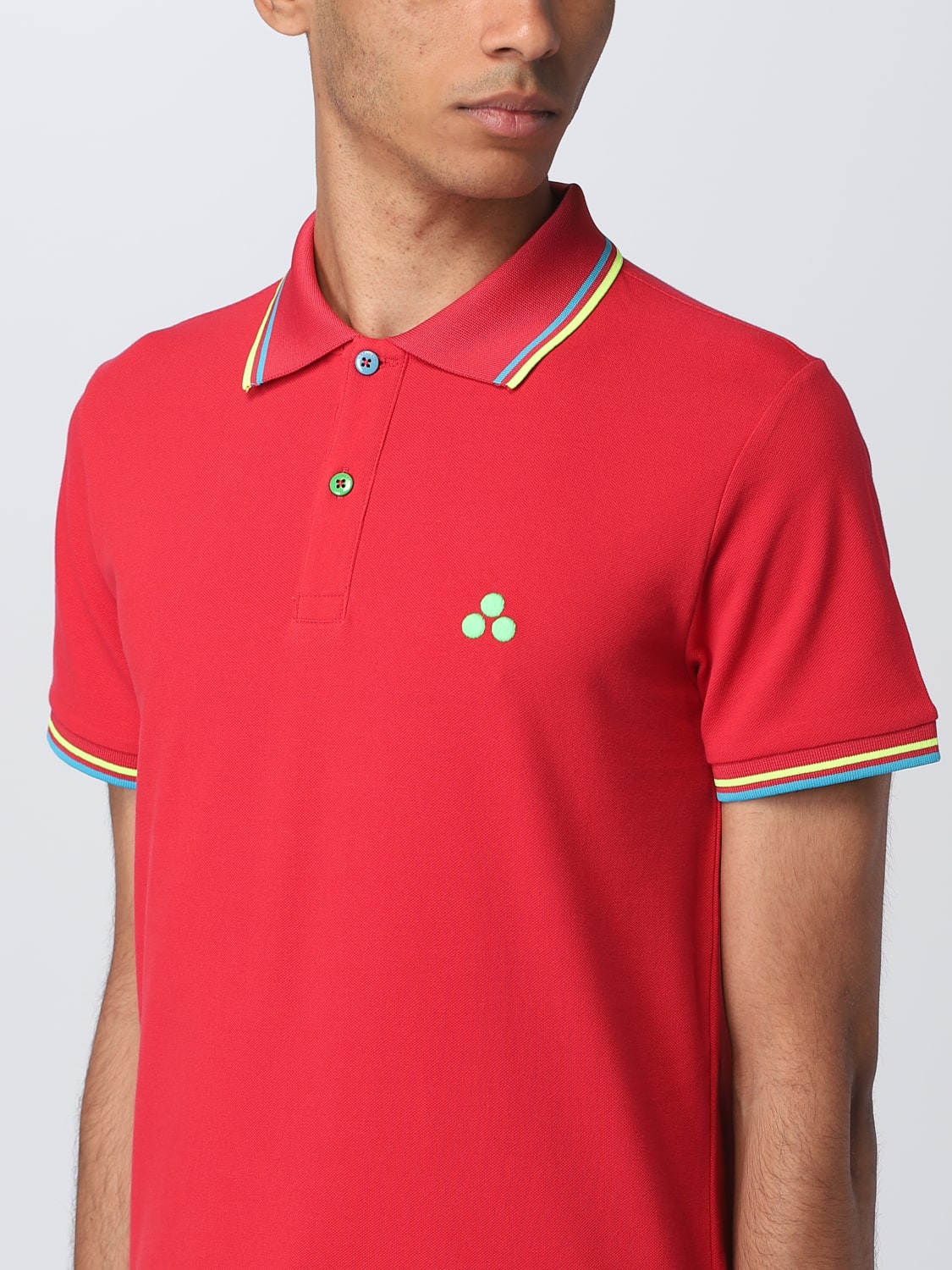 PEUTEREY POLO: Polo Peuterey in cotone stretch, Fragola - Img 3