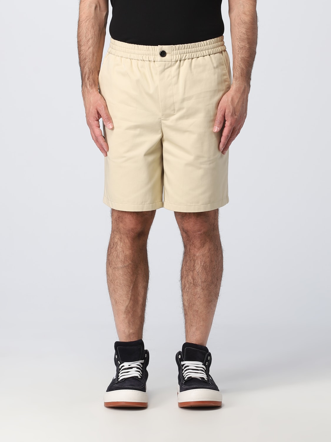 AMI PARIS: Short men - Cream | Ami Paris pantaloncino HSO303CO0020 ...