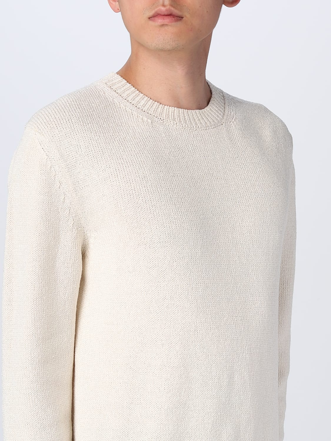 JIL SANDER SWEATER: Sweater men Jil Sander, Yellow Cream - Img 5