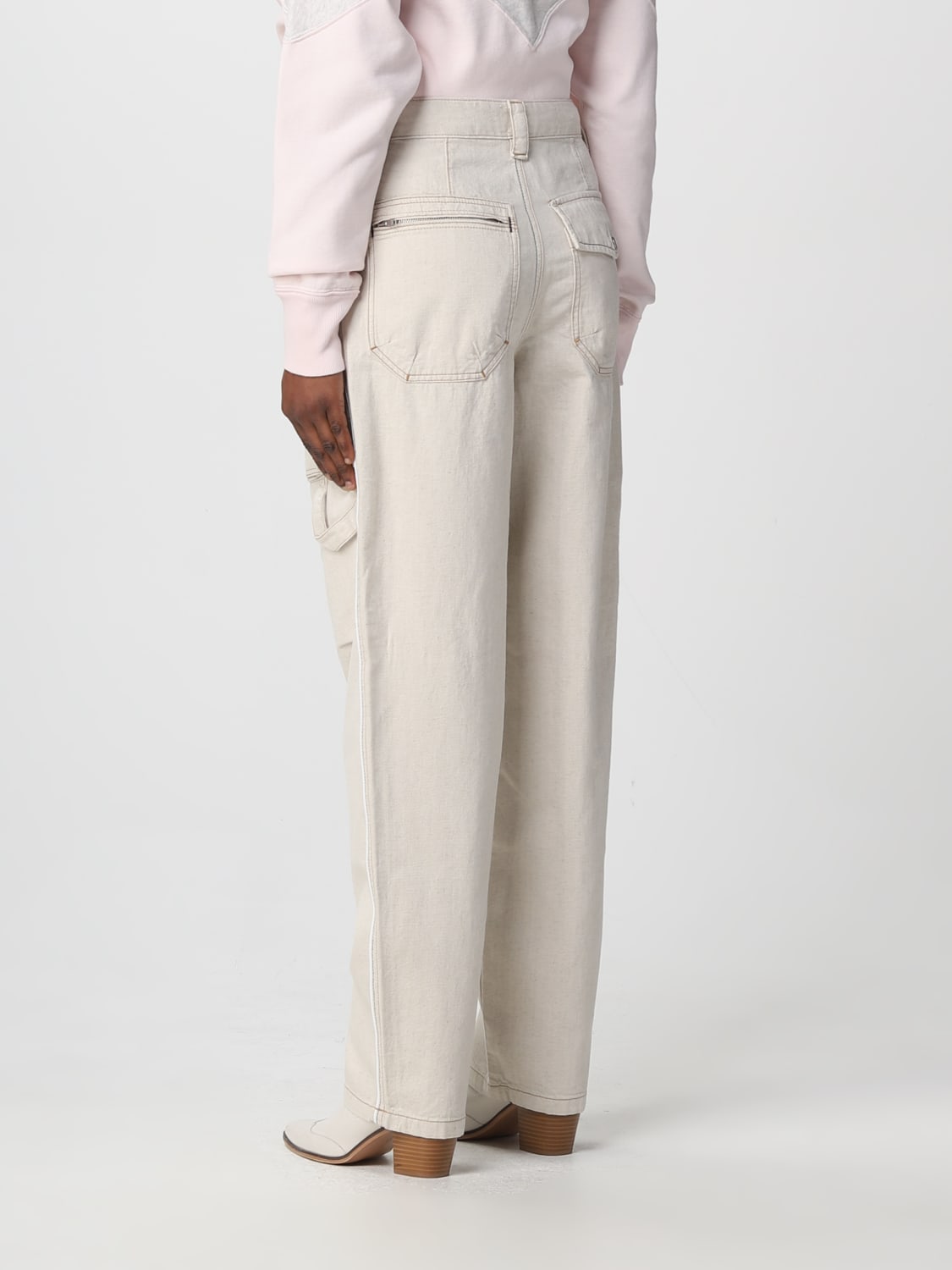 ISABEL MARANT JEANS: Hose damen Isabel Marant, Beige - Img 3