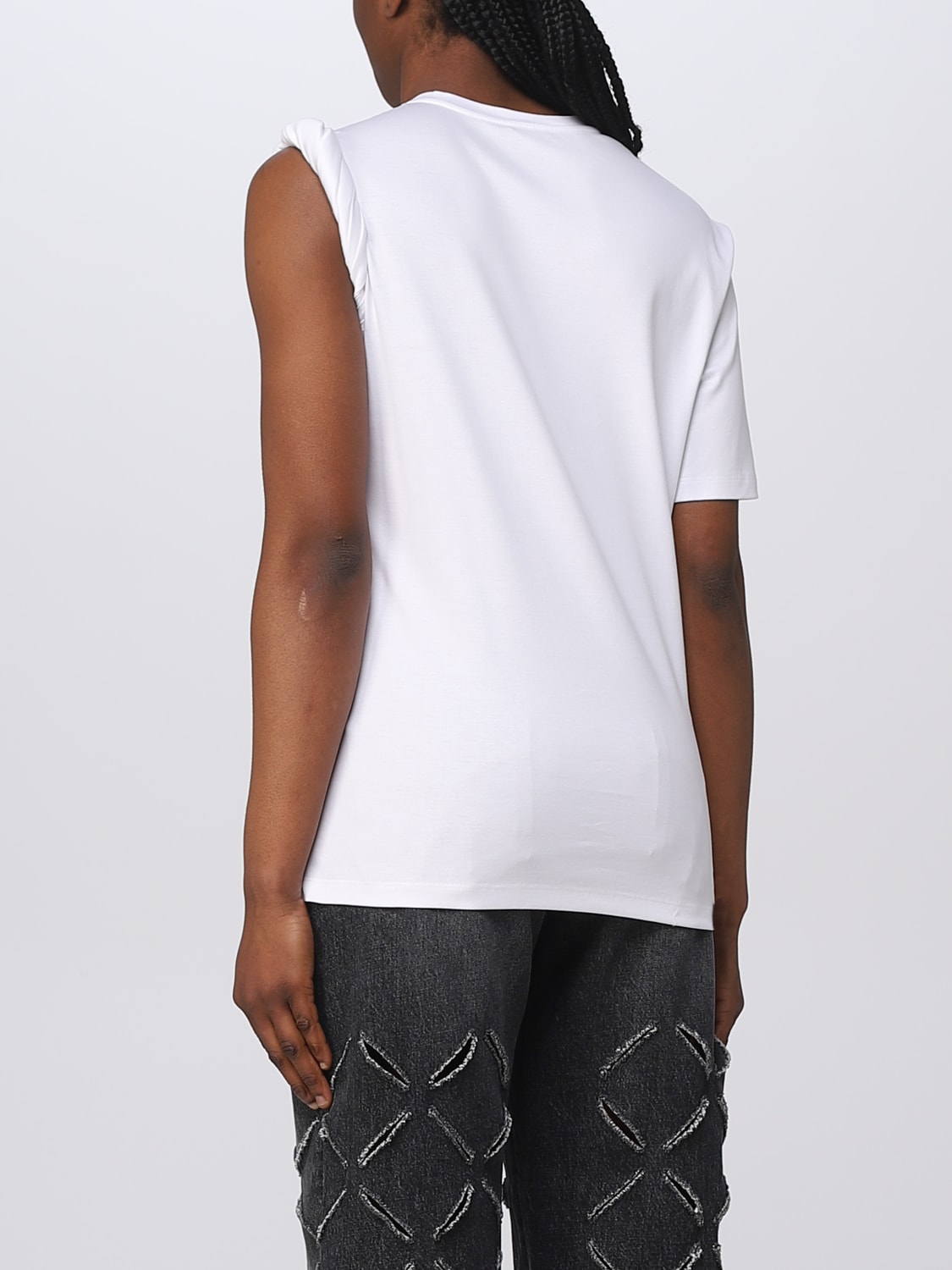 VERSACE T-SHIRT: Versace cotton T-shirt, White - Img 3