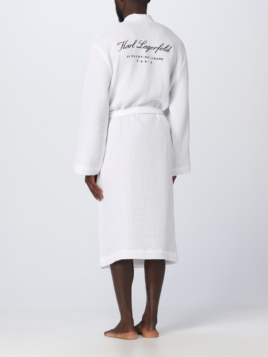 KARL LAGERFELD BATHROBES: スウェット メンズ Karl Lagerfeld, ホワイト - Img 2