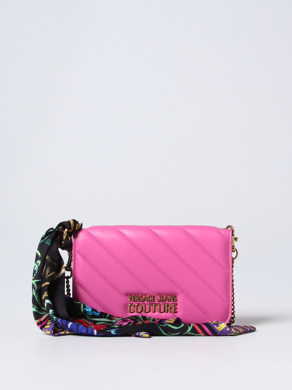 Versace Jeans Couture Outlet: wallet bag in quilted synthetic 
