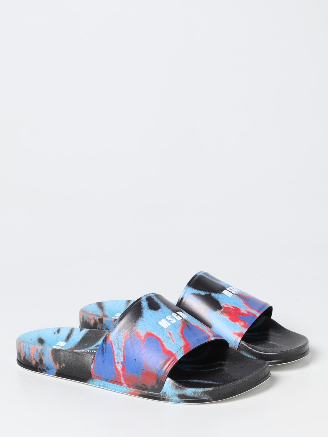 MSGM SANDALS: MSGM rubber slides, Black - Img 2