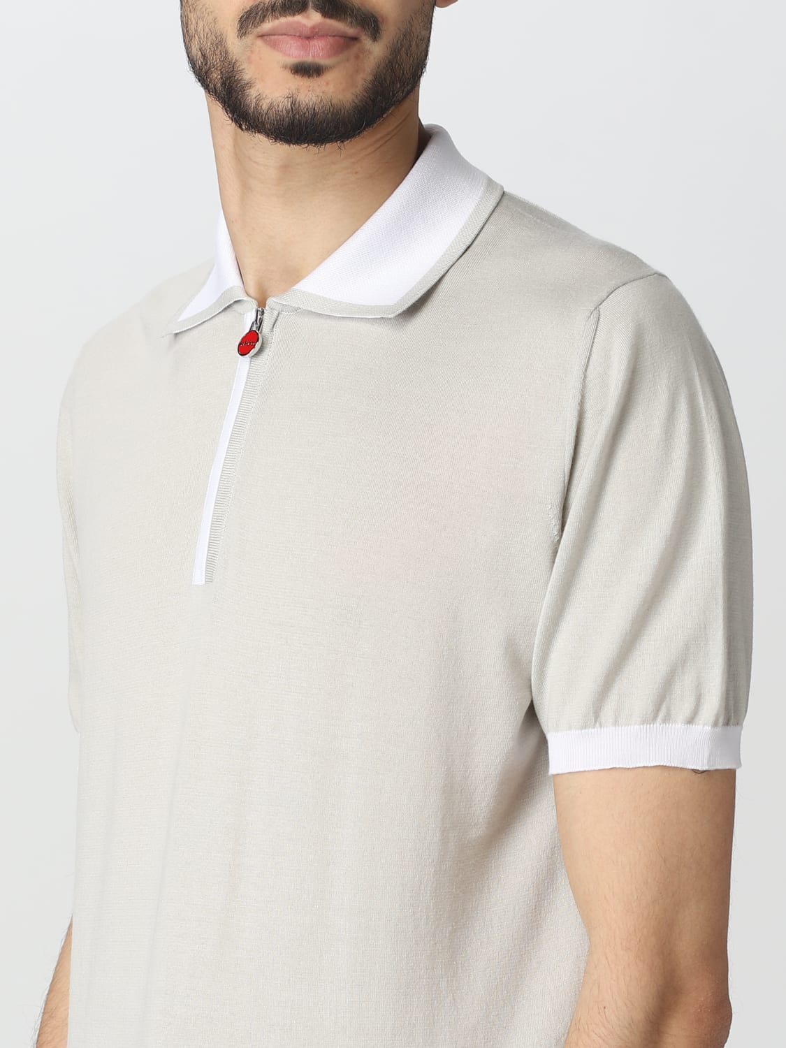 KITON POLO: Polo herren Kiton, Beige - Img 3