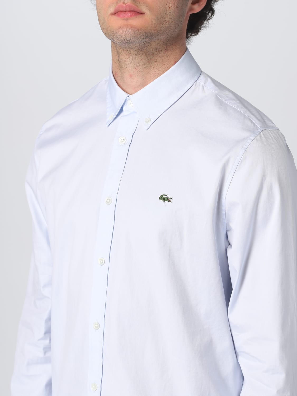 LACOSTE HEMD: Hemd herren Lacoste, Hellblau - Img 3