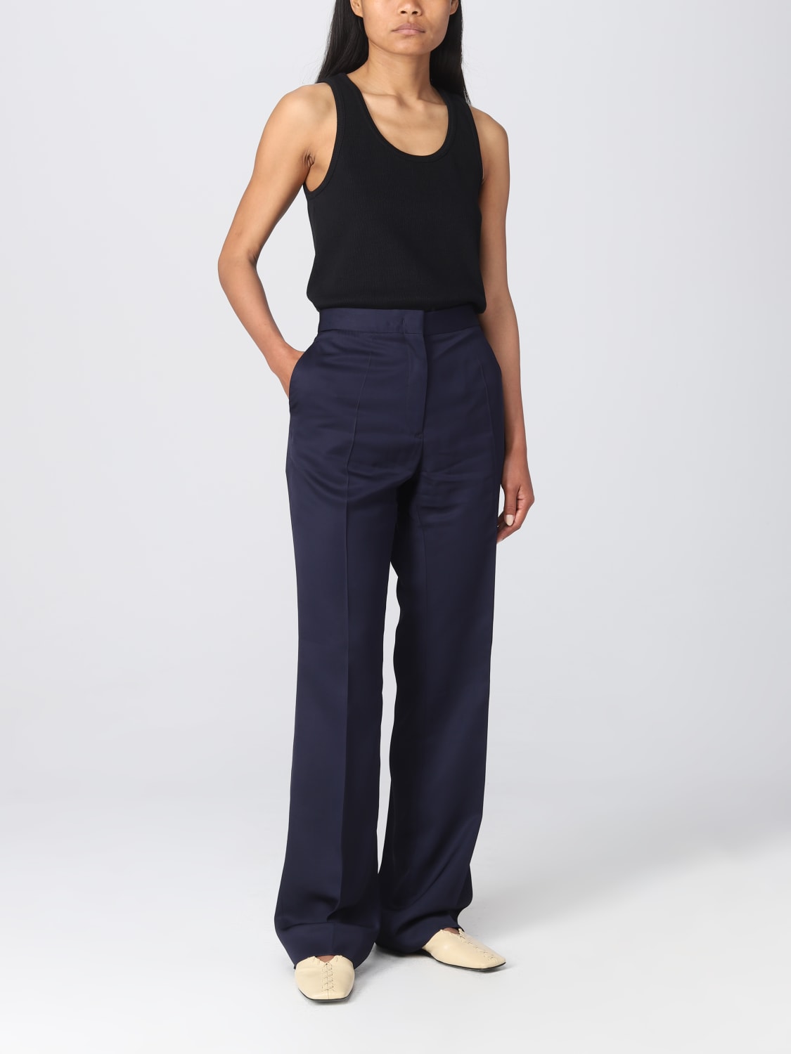 JIL SANDER PANTS: Pants woman Jil Sander, Blue - Img 2