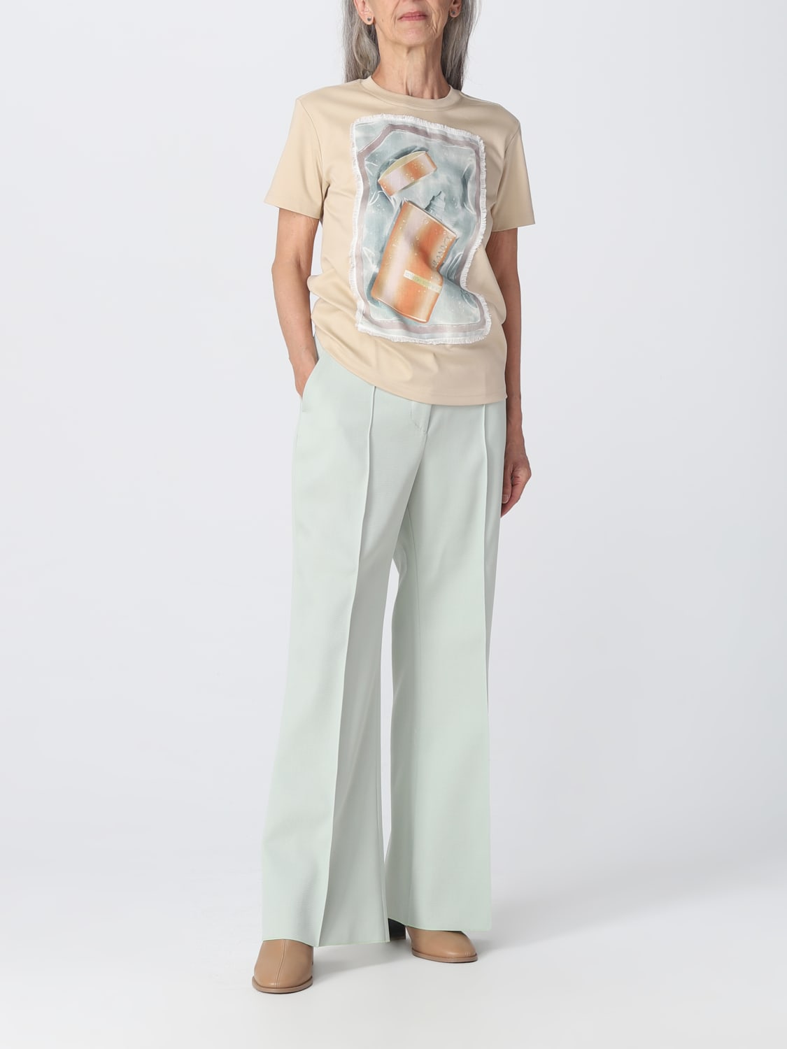 LANVIN T-SHIRT: T-shirt woman Lanvin, Sand - Img 2