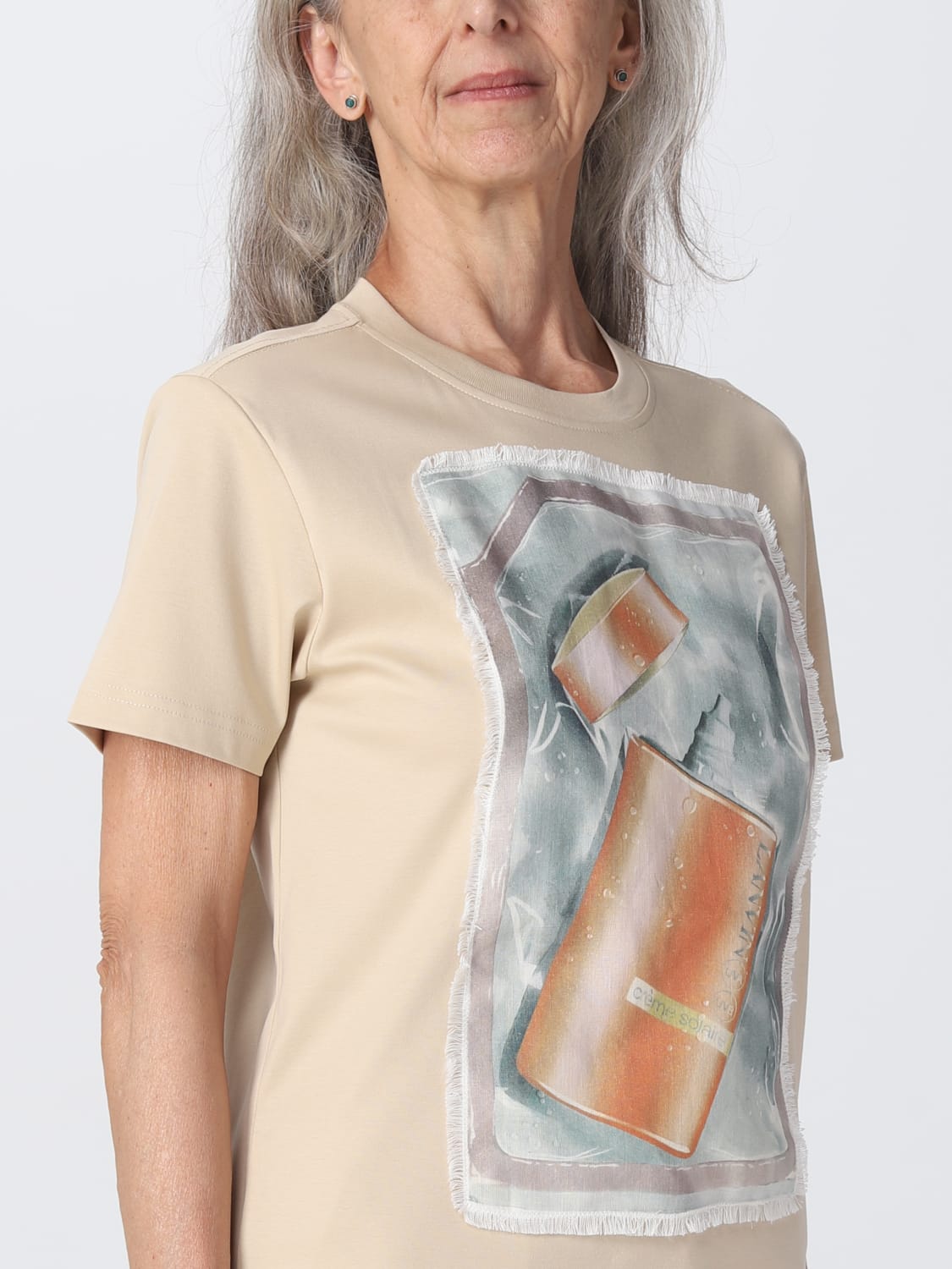 LANVIN T-SHIRT: T-shirt woman Lanvin, Sand - Img 5