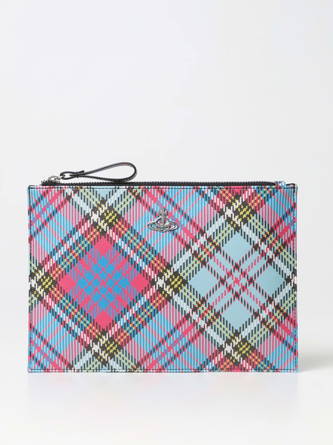 VIVIENNE WESTWOOD CLUTCH: Clutch woman Vivienne Westwood, Blue - Img 1