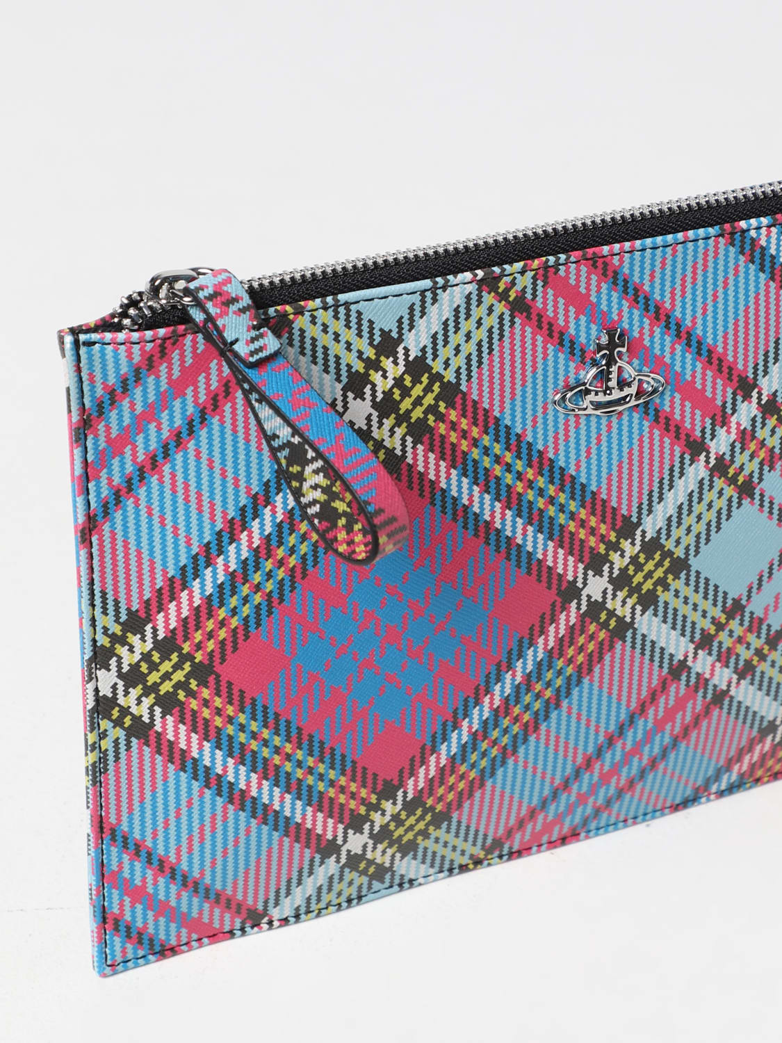 VIVIENNE WESTWOOD CLUTCH: Clutch mujer Vivienne Westwood, Azul Oscuro - Img 3