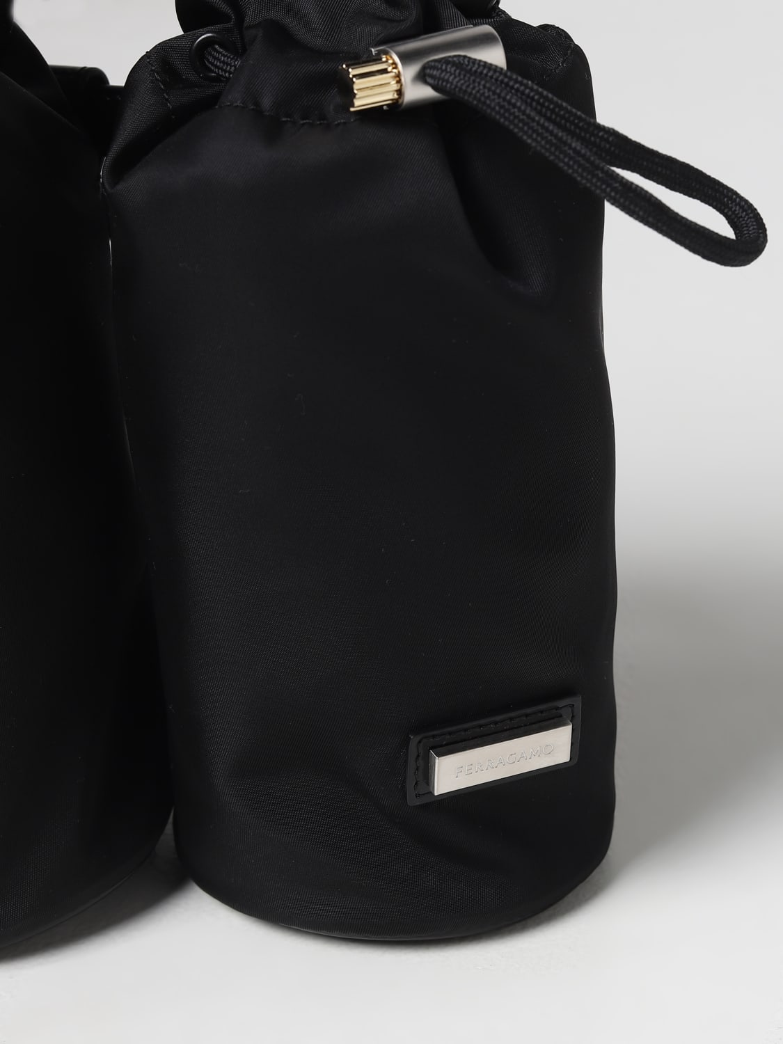 Ferragamo Outlet: Bags men - Black | Ferragamo shoulder bag