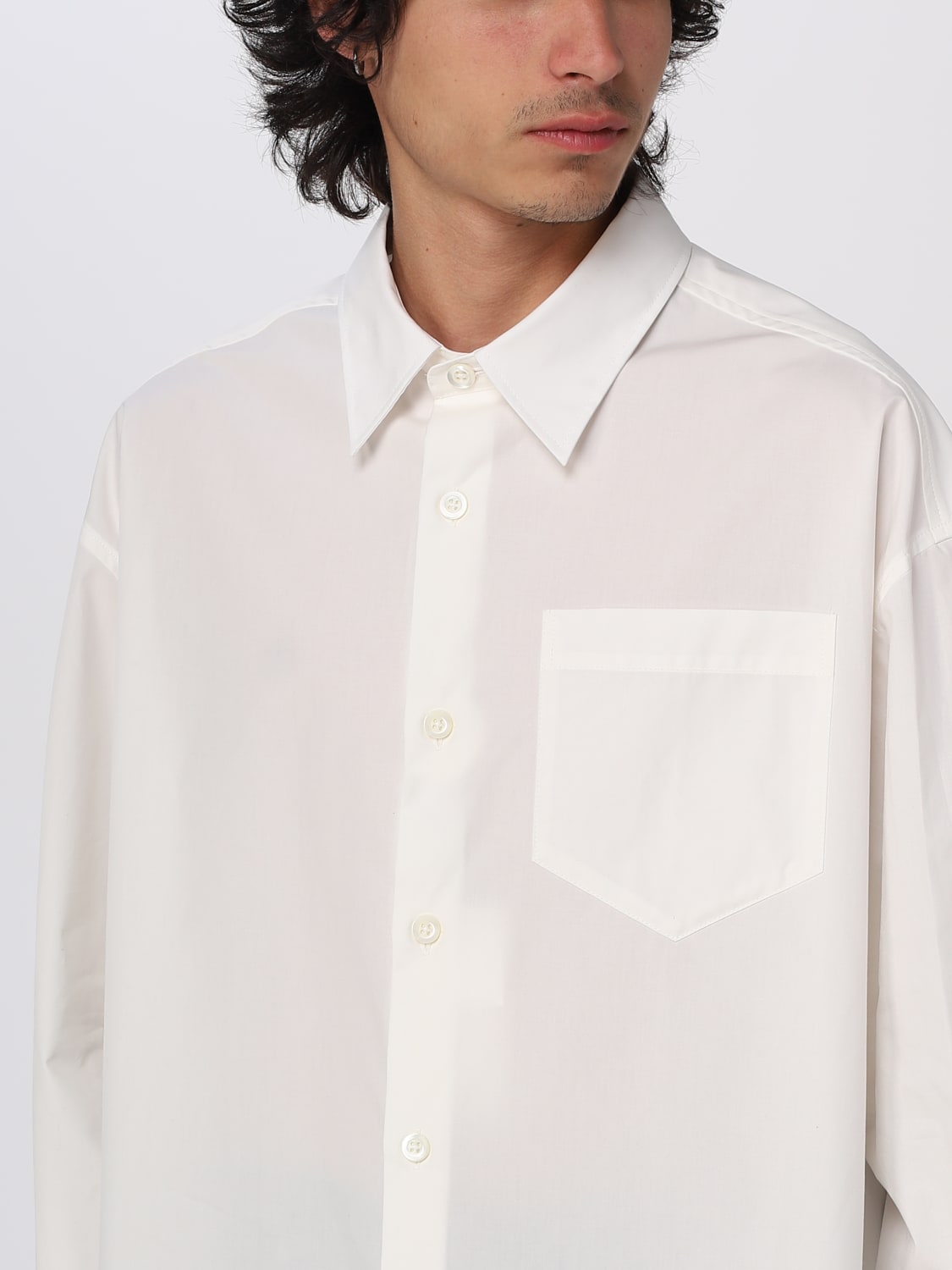 AMI PARIS CAMICIA: Camicia Ami Paris in cotone, Bianco - Img 3