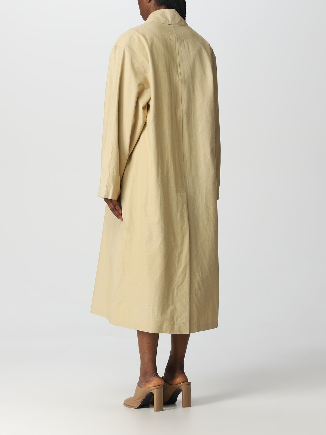 MAISON MARGIELA TRENCH: Trench Margiela in cotone, Beige - Img 3