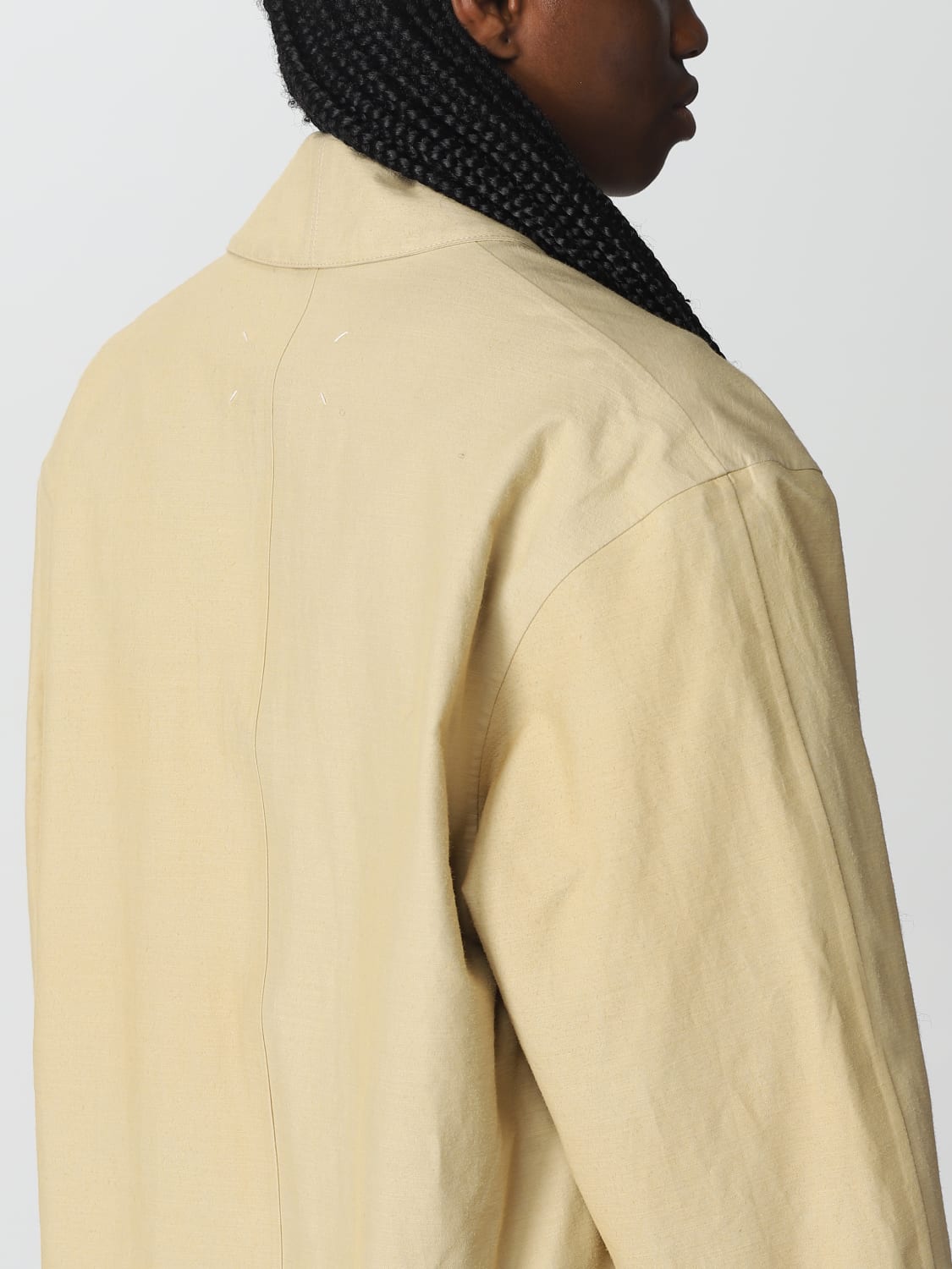 MAISON MARGIELA TRENCH: Trench Margiela in cotone, Beige - Img 5