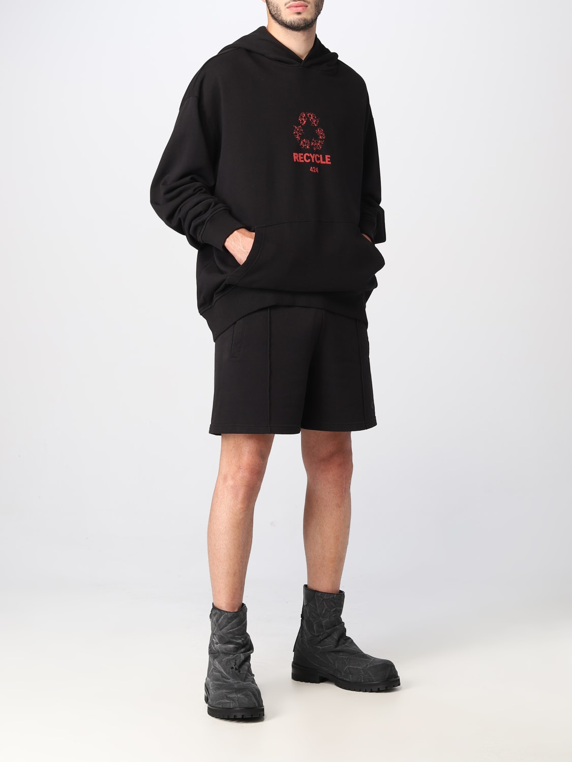 424 SWEATSHIRT: Sweater men 424, Black - Img 2