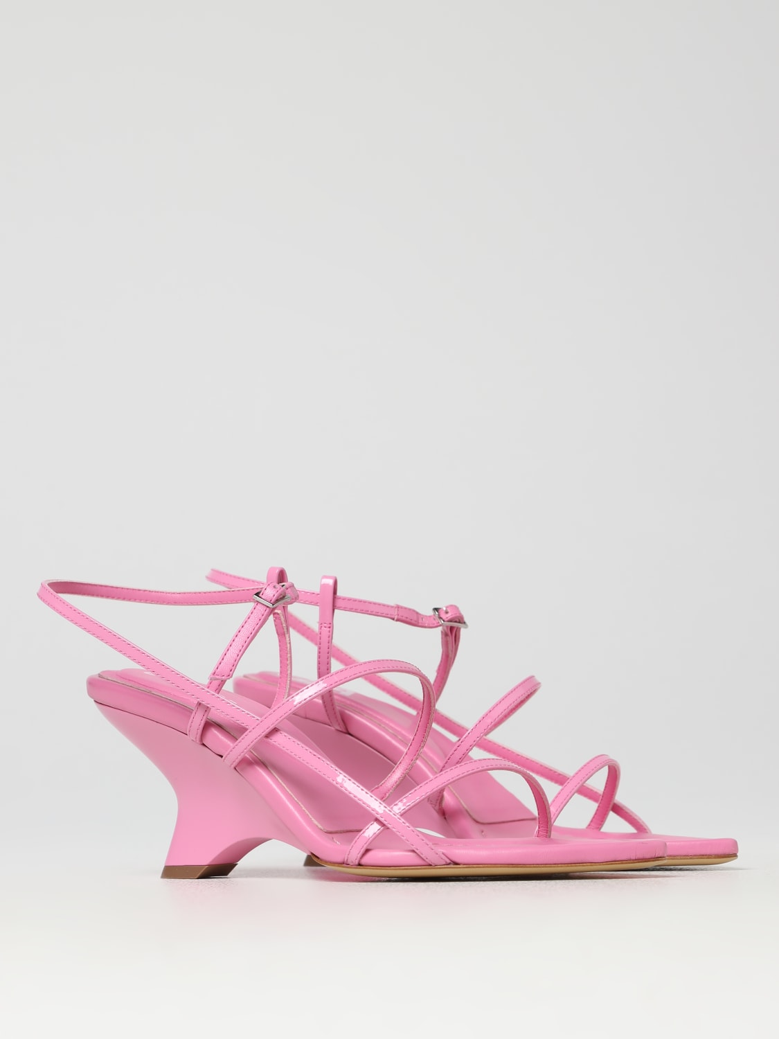 GIA BORGHINI WEDGE SHOES: Flat sandals woman Gia Borghini, Pink - Img 2