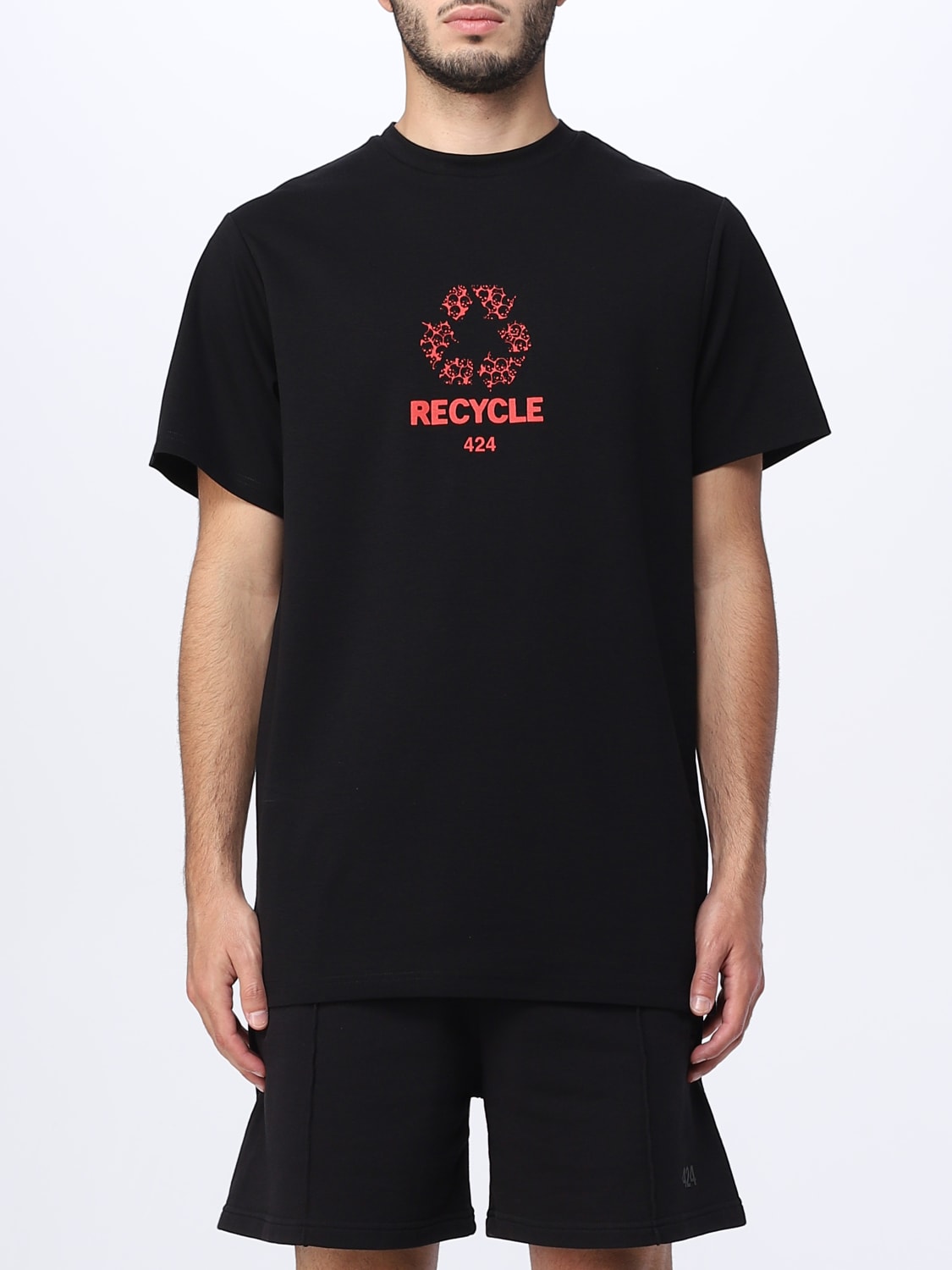 424 T-SHIRT: T-shirt men 424, Black - Img 1