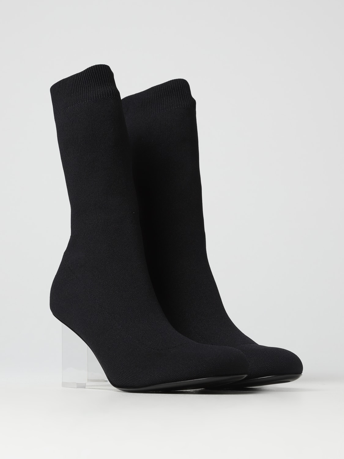 ALEXANDER MCQUEEN BOTTINES PLATES: Bottes femme Alexander McQueen, Noir - Img 2