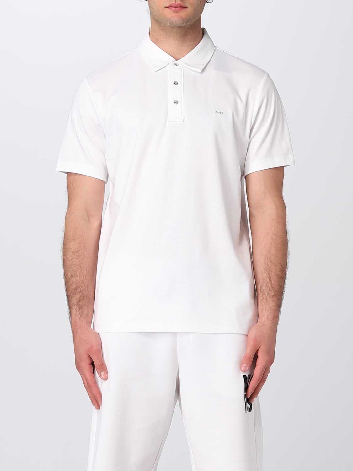 MICHAEL KORS POLO SHIRT: Michael Kors polo shirt in cotton, White - Img 1