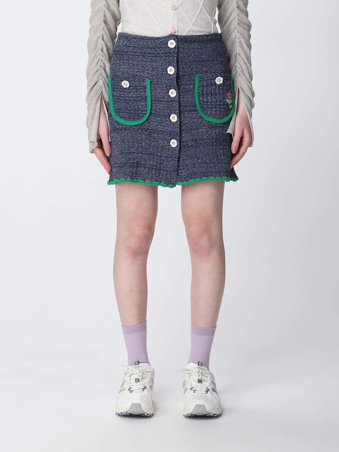 スカート CORMIO Woman Skirt Blue CHIARA BLUE Cormio Outlet: Skirt woman - Blue | Cormio skirt CHIARA