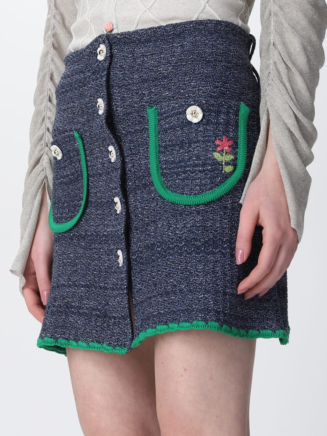 スカート CORMIO Woman Skirt Blue CHIARA BLUE Cormio Outlet: Skirt woman - Blue | Cormio skirt CHIARA