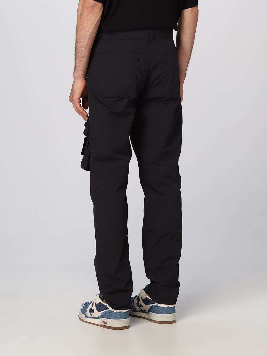 FENDI PANTS: Fendi nylon pants, Black - Img 3