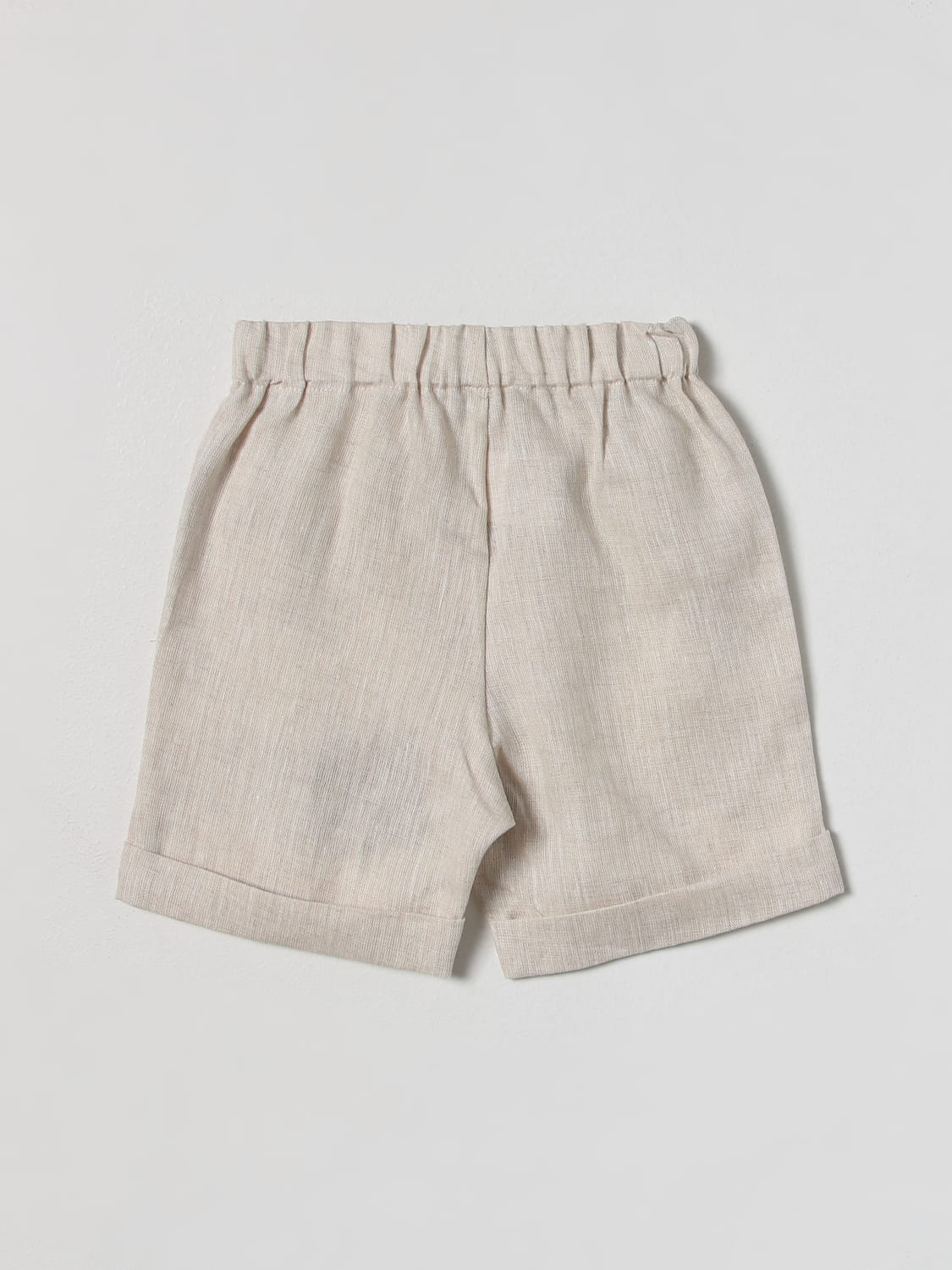 LA STUPENDERIA PANTALONCINI: Pantaloncini La Stupenderia in lino, Beige - Img 2