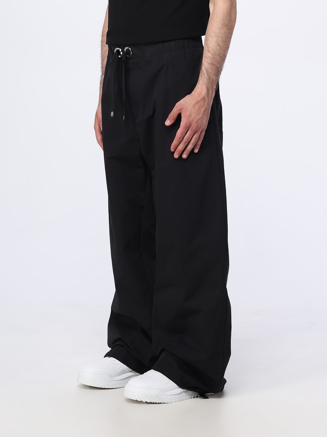 VERSACE PANTS: Versace cotton pants, Black - Img 4