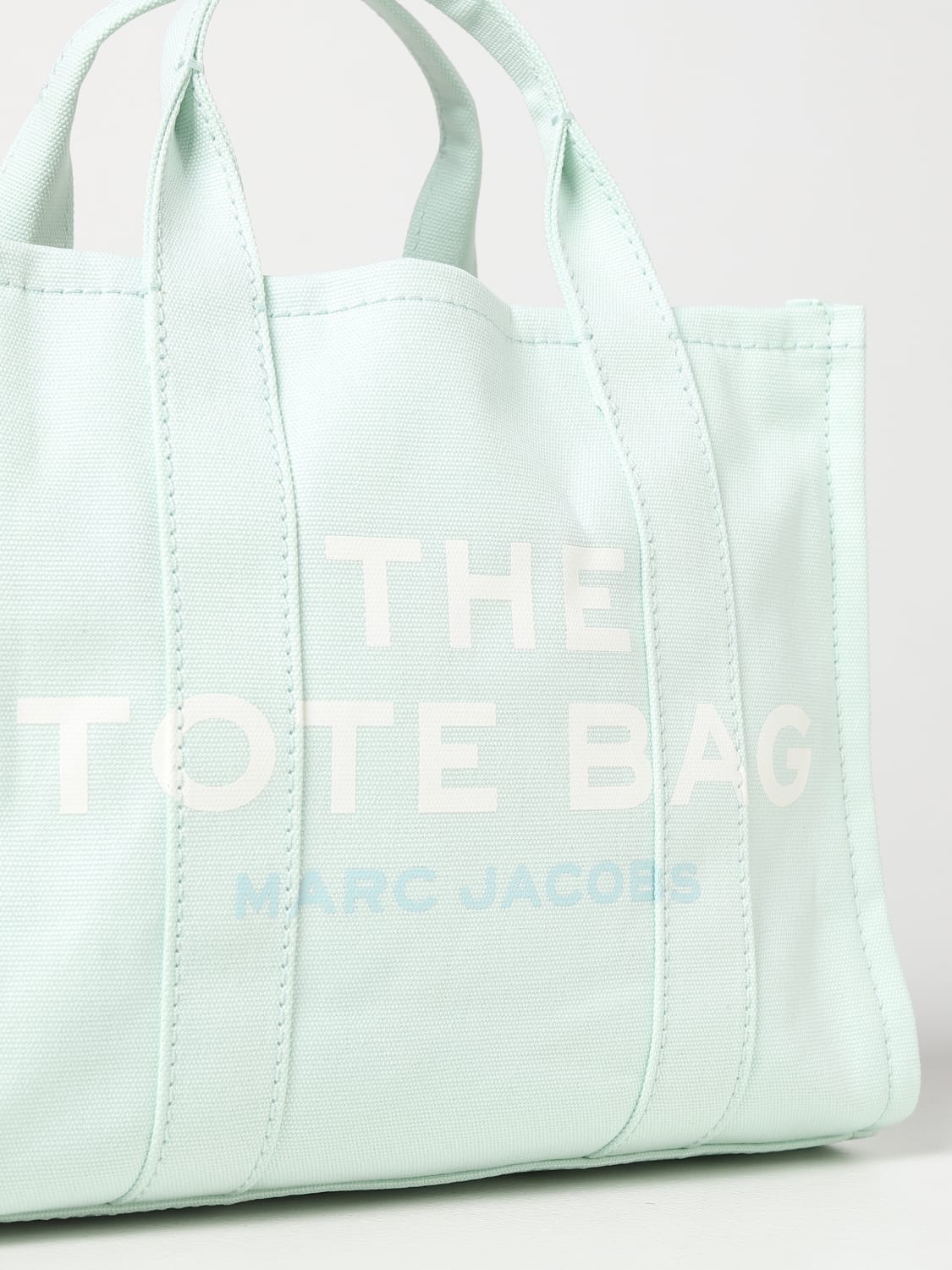 MARC JACOBS BORSA A MANO: Borsa The Tote Bag Marc Jacobs in canvas, Bianco - Img 3
