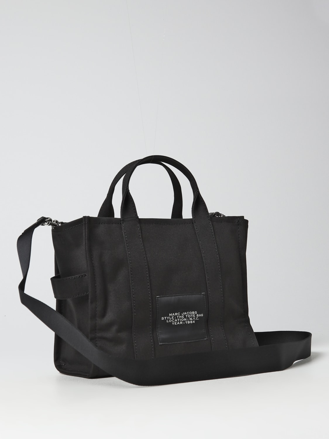 MARC JACOBS BORSA A MANO: Borsa The Tote Bag Marc Jacobs in canvas, Nero - Img 2