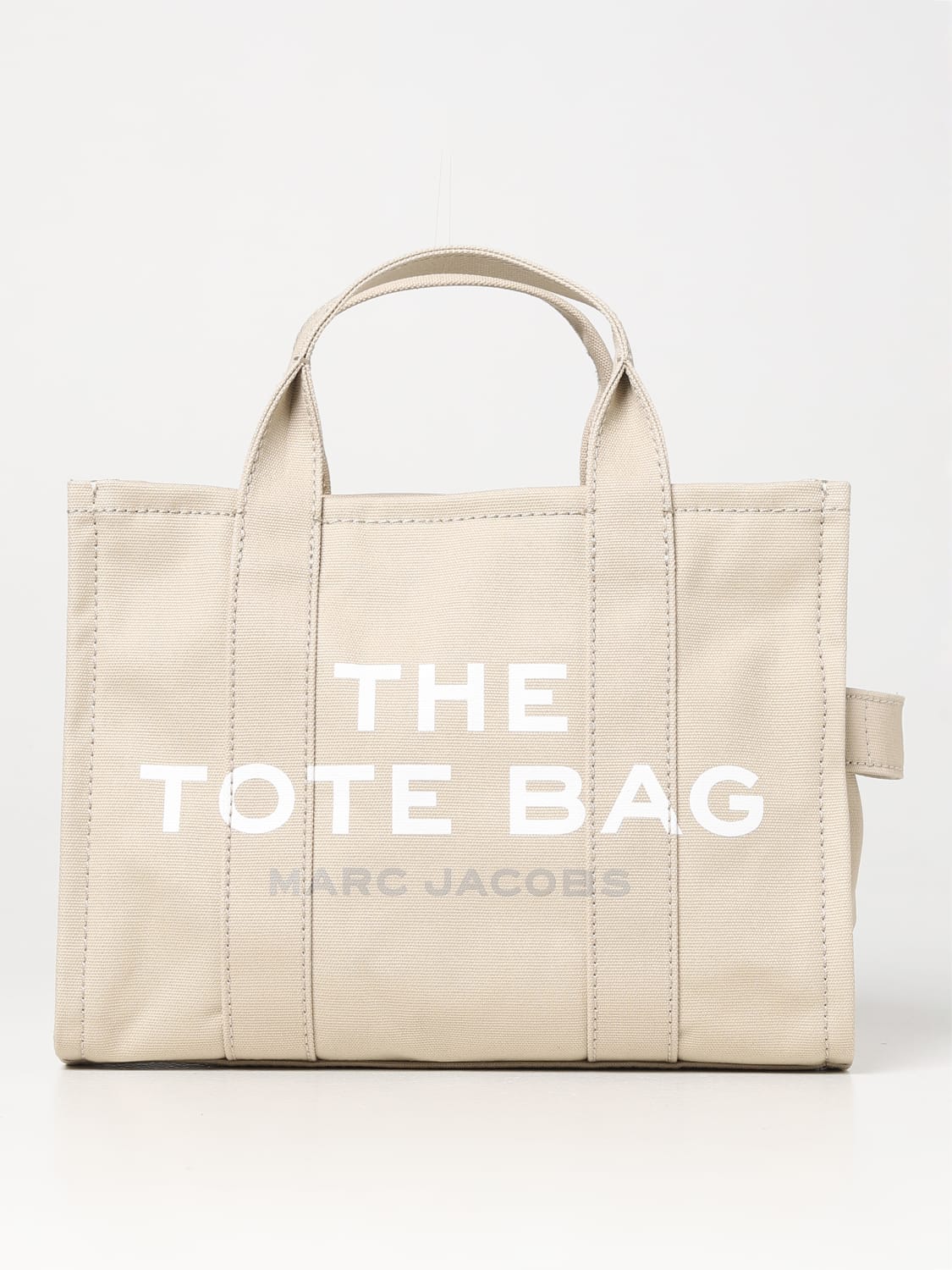 MARC JACOBS HANDBAG: Marc Jacobs The Tote Bag in canvas, Beige - Img 1