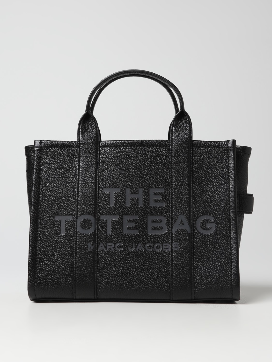 MARC JACOBS TOTE BAG: Marc Jacobs The Tote Bag in grained leather, Black - Img 1