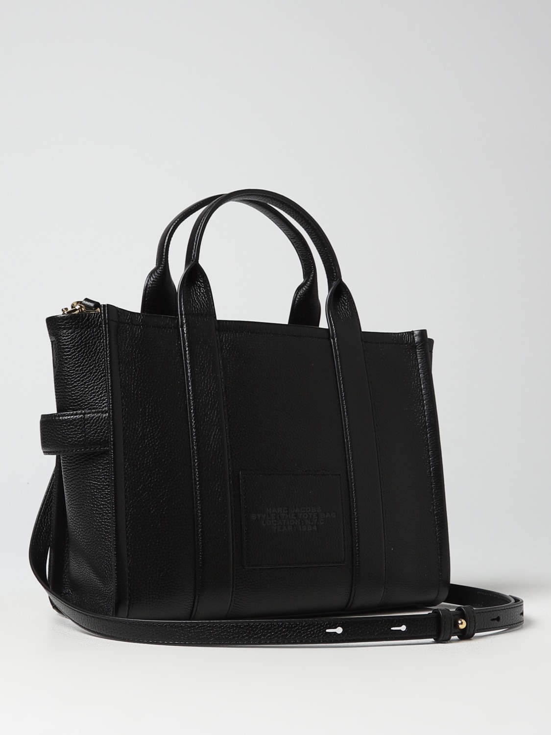 MARC JACOBS TOTE BAG: Marc Jacobs The Tote Bag in grained leather, Black - Img 2