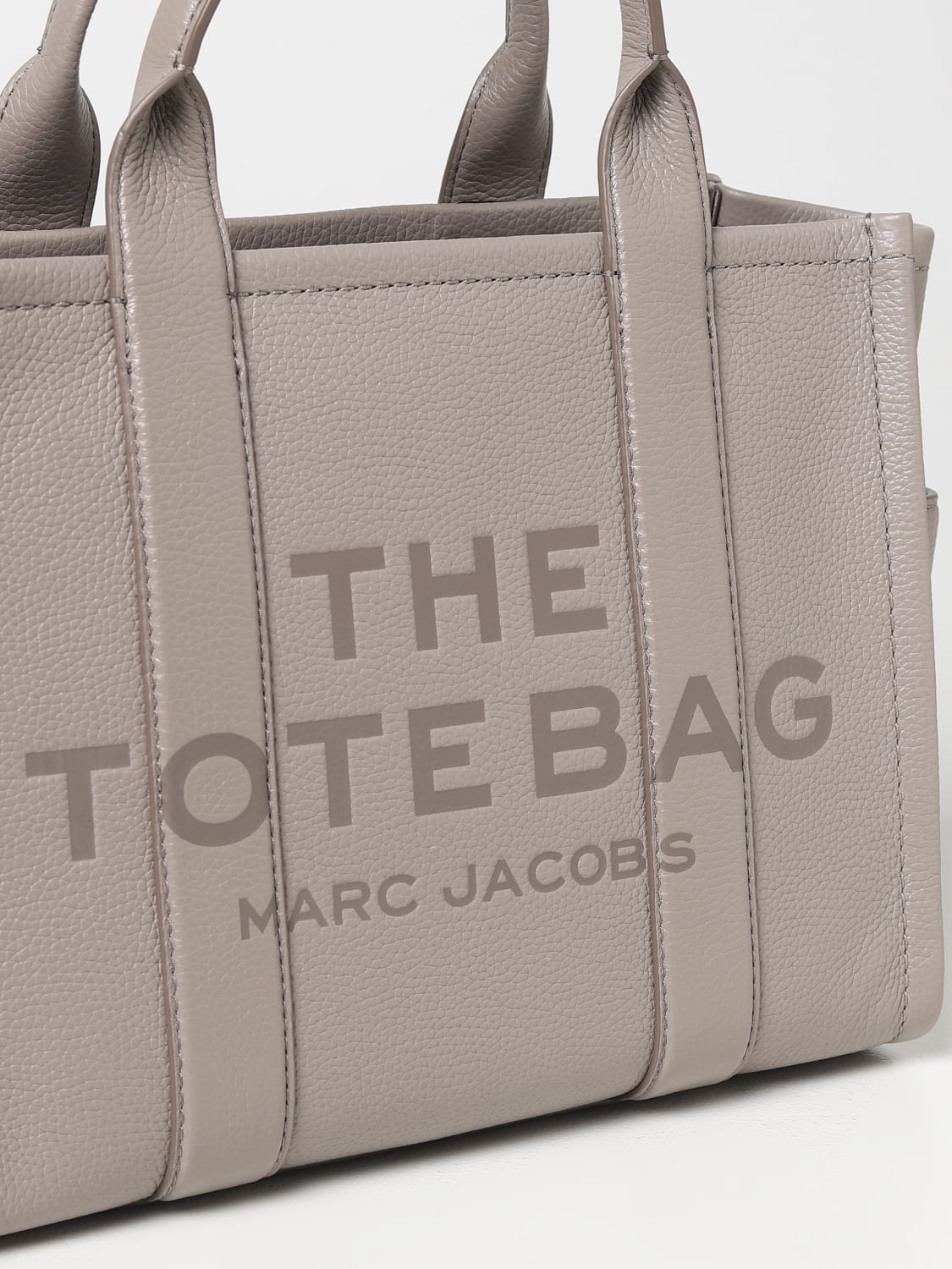 MARC JACOBS TOTE BAG: Marc Jacobs The Tote Bag in grained leather, Grey - Img 3