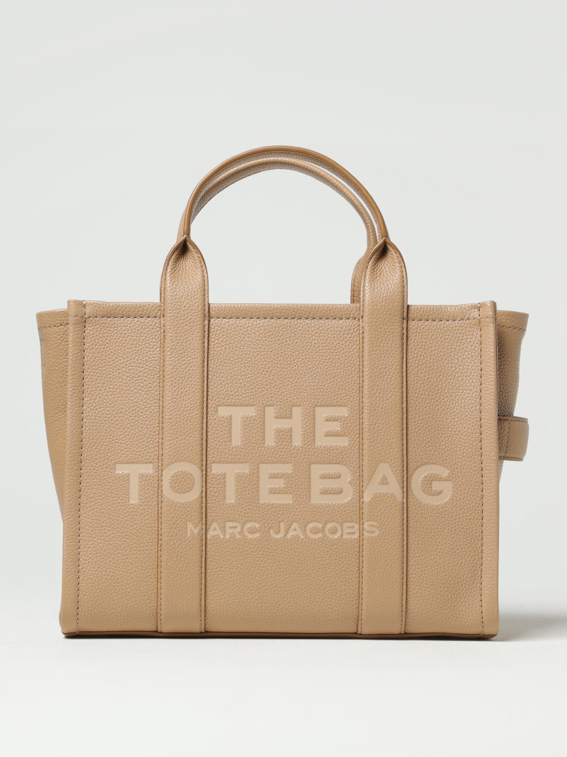 MARC JACOBS TOTE BAG: Marc Jacobs The Tote Bag in grained leather, Camel - Img 1