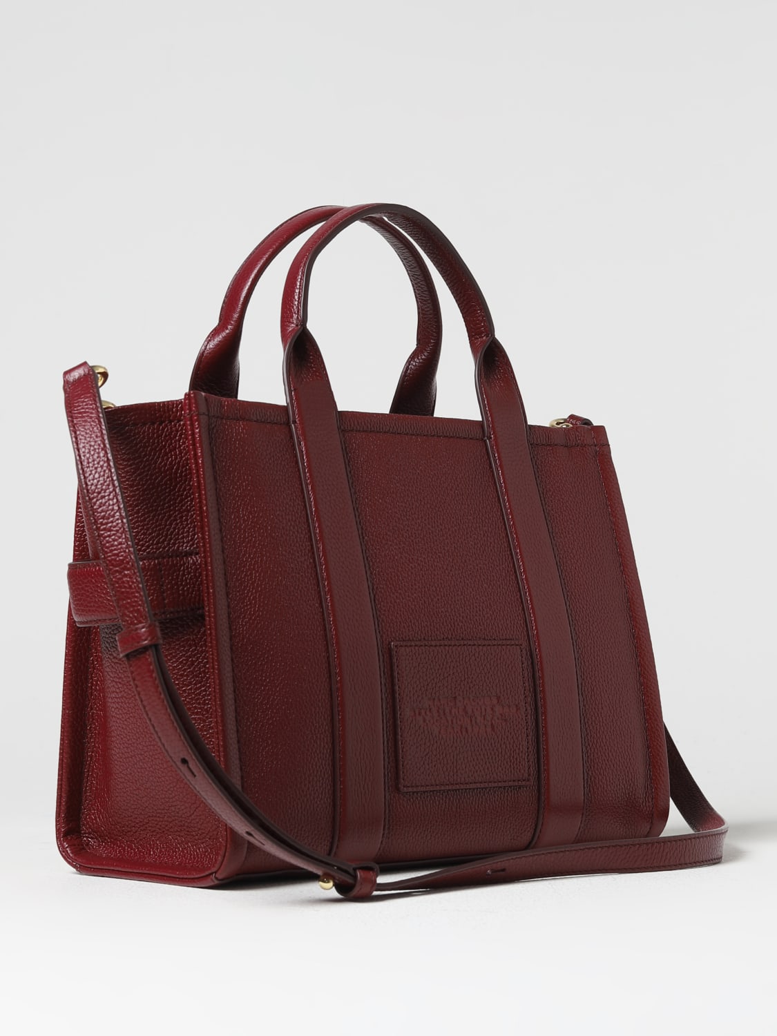 MARC JACOBS TOTE BAG: Marc Jacobs The Tote Bag in grained leather, Burgundy - Img 2