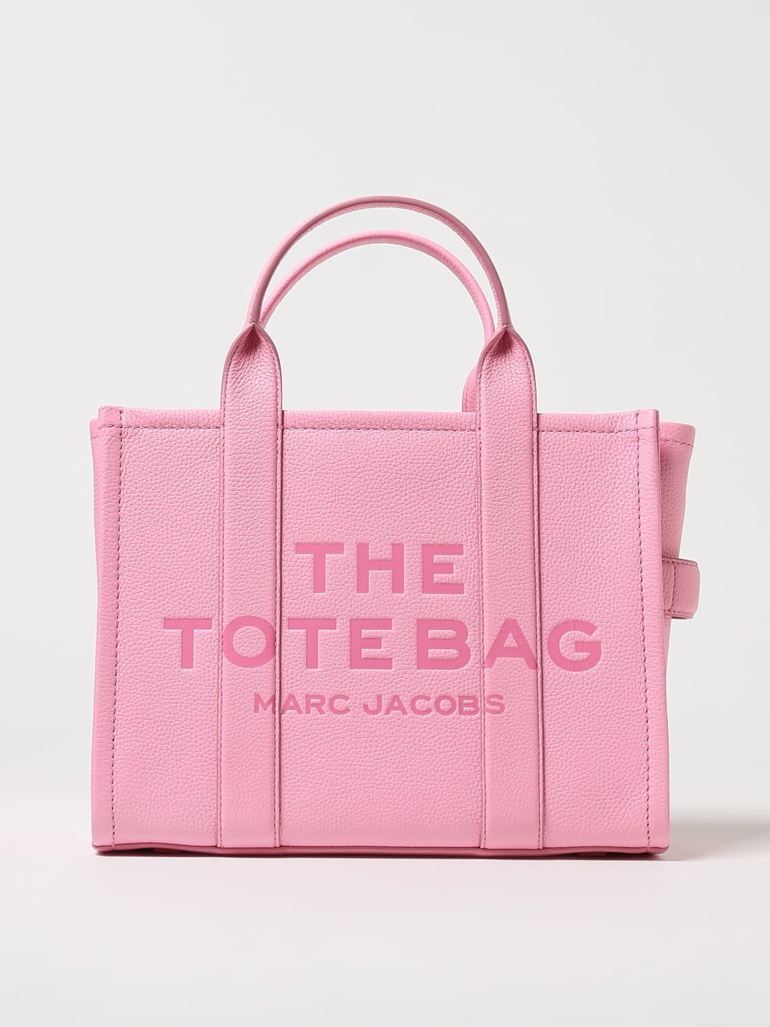 MARC JACOBS BORSA TOTE: Borsa The Tote Bag Marc Jacobs in pelle a grana, Nudo - Img 1