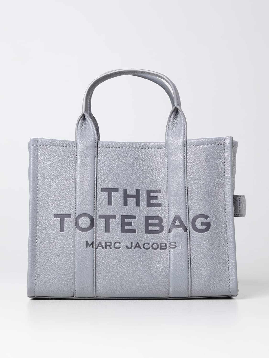 MARC JACOBS TOTE BAG: Marc Jacobs The Tote Bag in grained leather, Grey 1 - Img 1