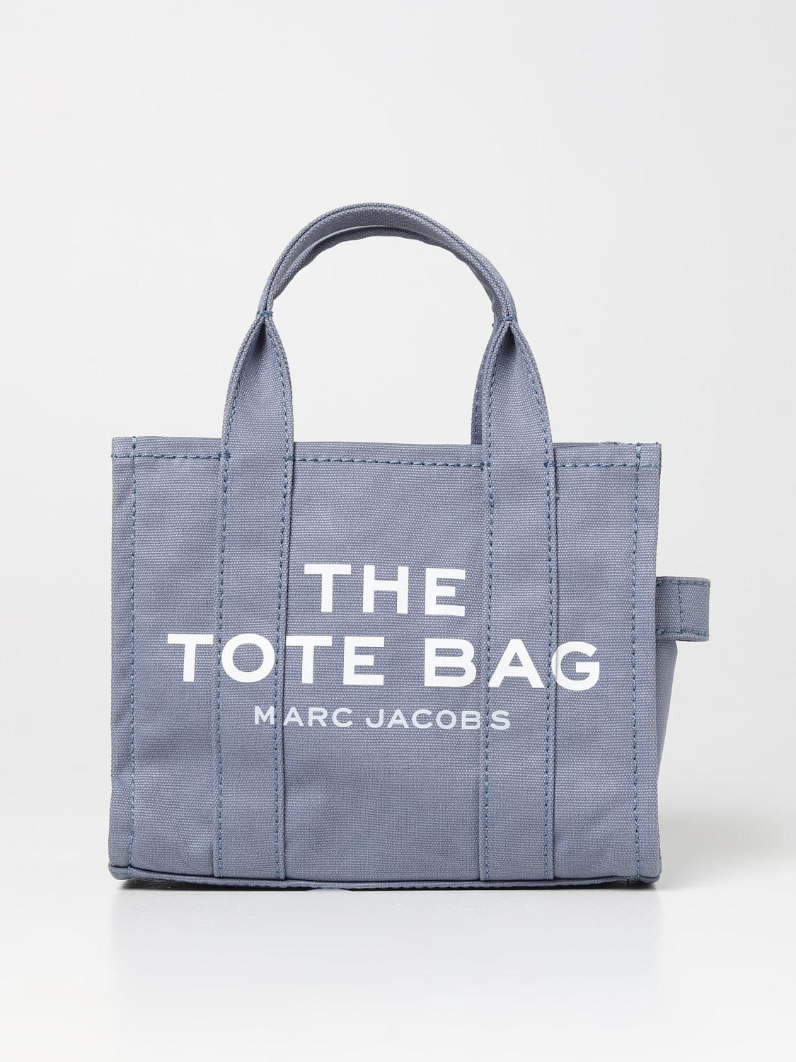 MARC JACOBS BORSA A MANO: Borsa The Tote Bag Marc Jacobs in canvas, Blue - Img 1