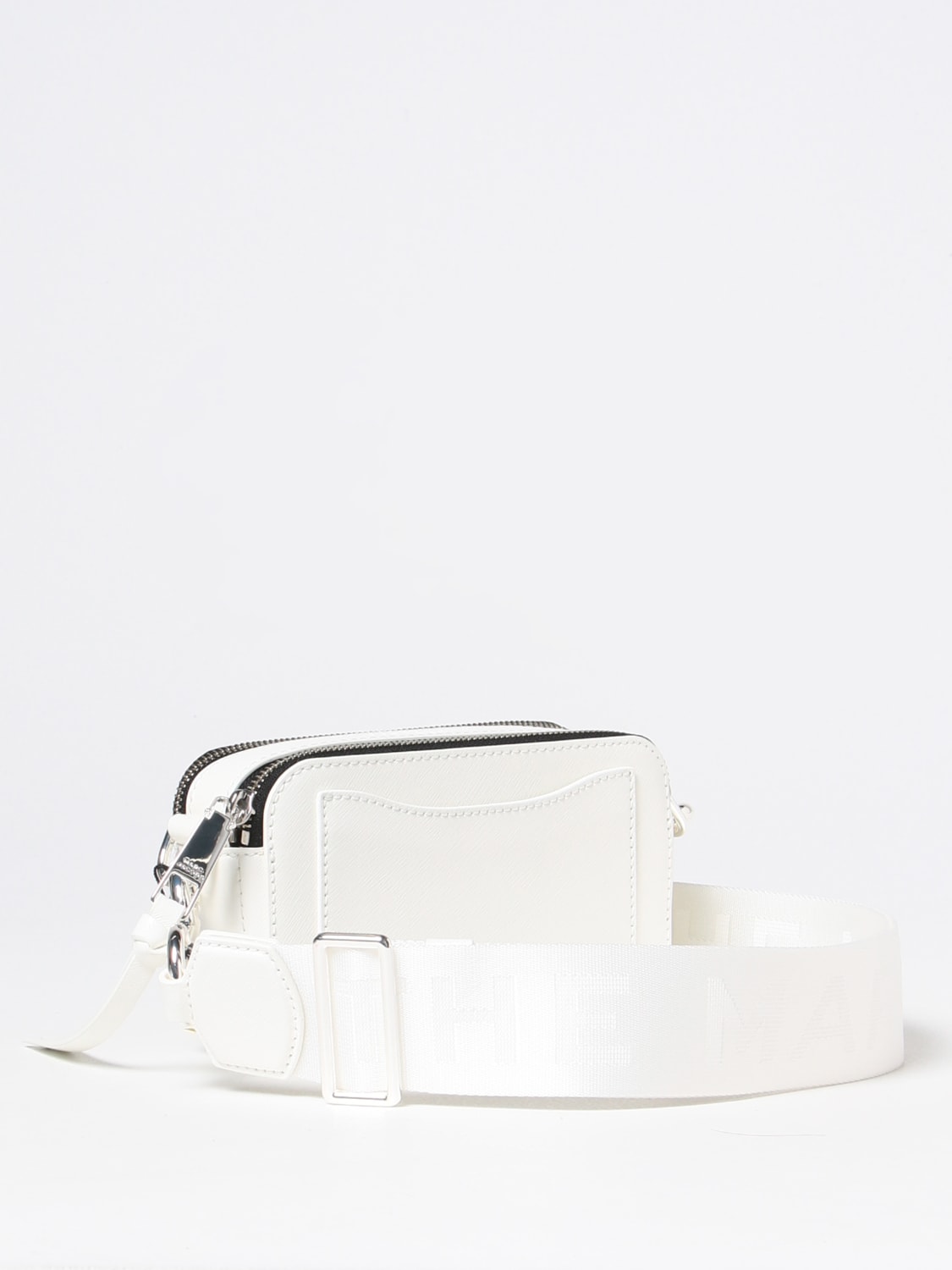 MARC JACOBS MINI BAG: Marc Jacobs bag in synthetic saffiano leather, White - Img 2