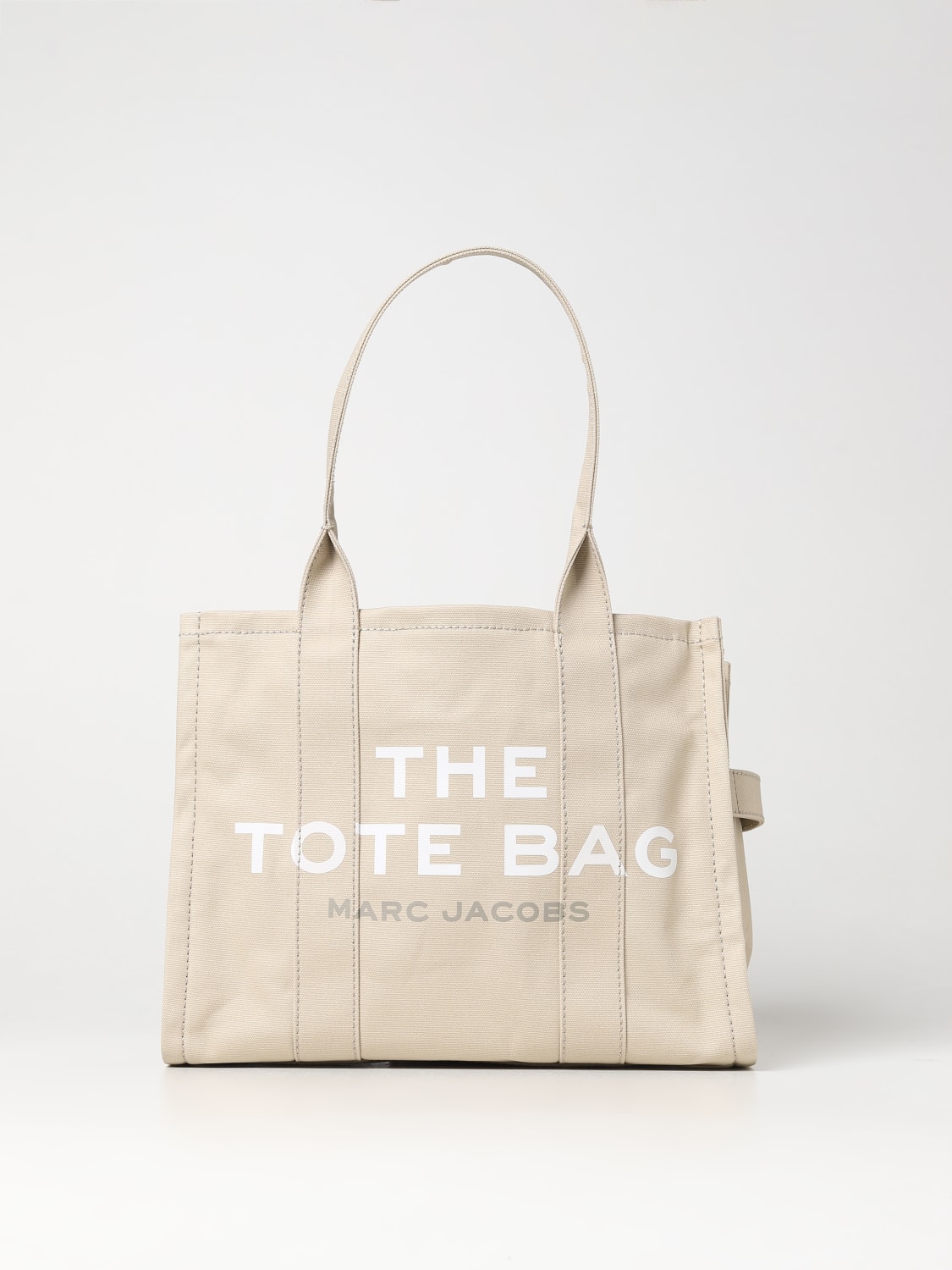 MARC JACOBS TOTE BAG: Marc Jacobs The Tote Bag in canvas, Beige - Img 1