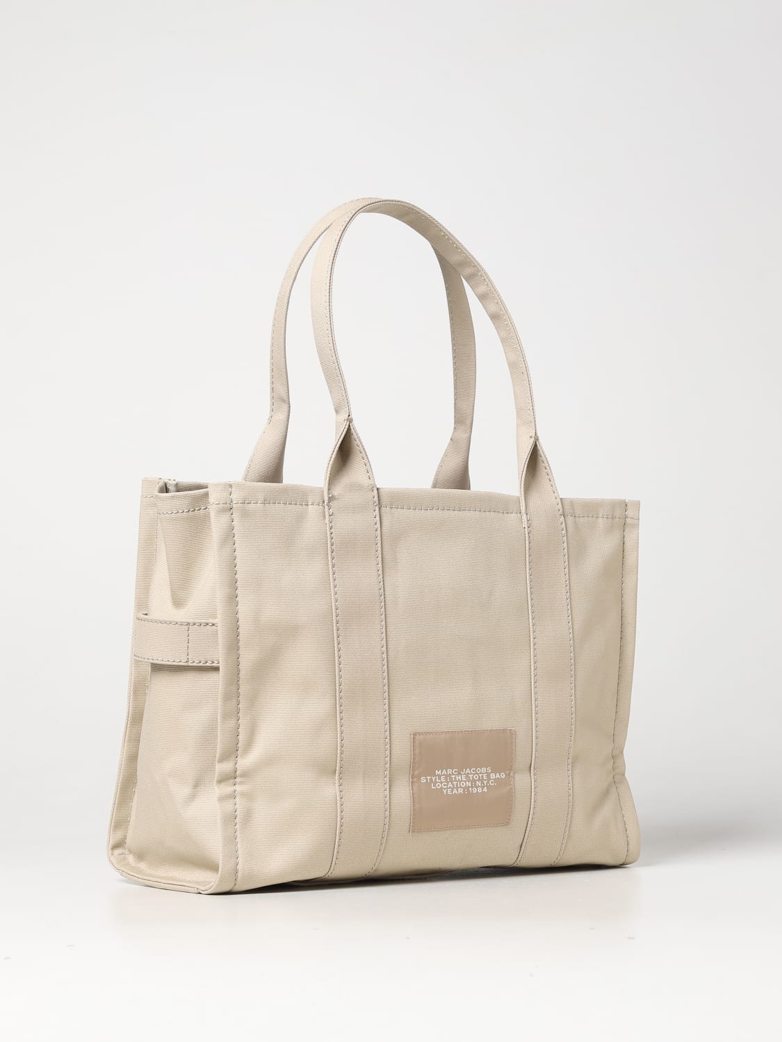 MARC JACOBS TOTE BAG: Marc Jacobs The Tote Bag in canvas, Beige - Img 2