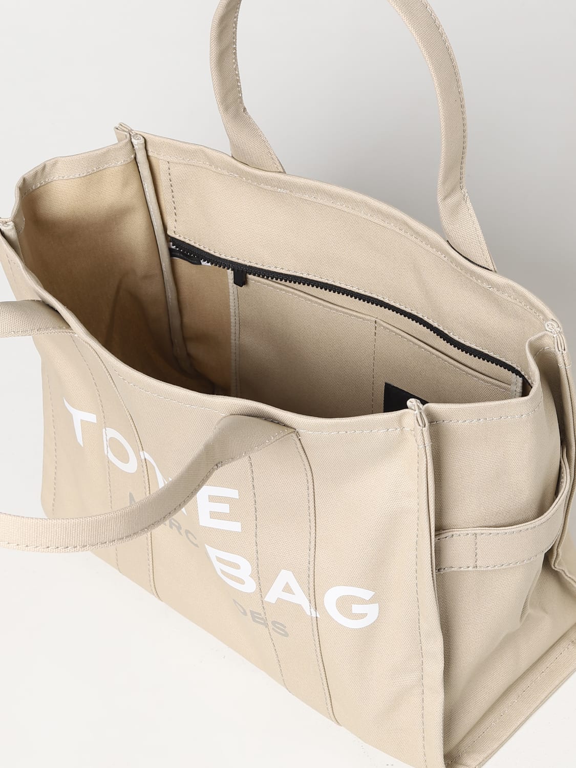 MARC JACOBS TOTE BAG: Marc Jacobs The Tote Bag in canvas, Beige - Img 3