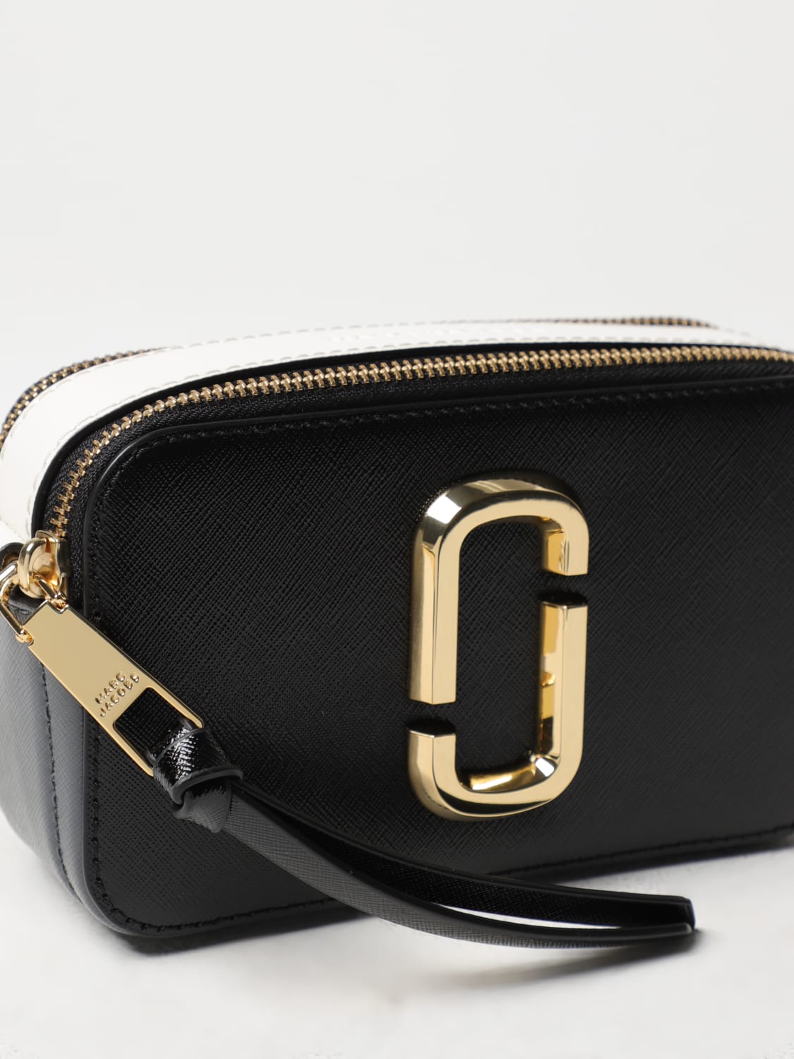 MARC JACOBS CROSSBODY BAGS: Marc Jacobs Snapshot bag in saffiano leather, Black - Img 3