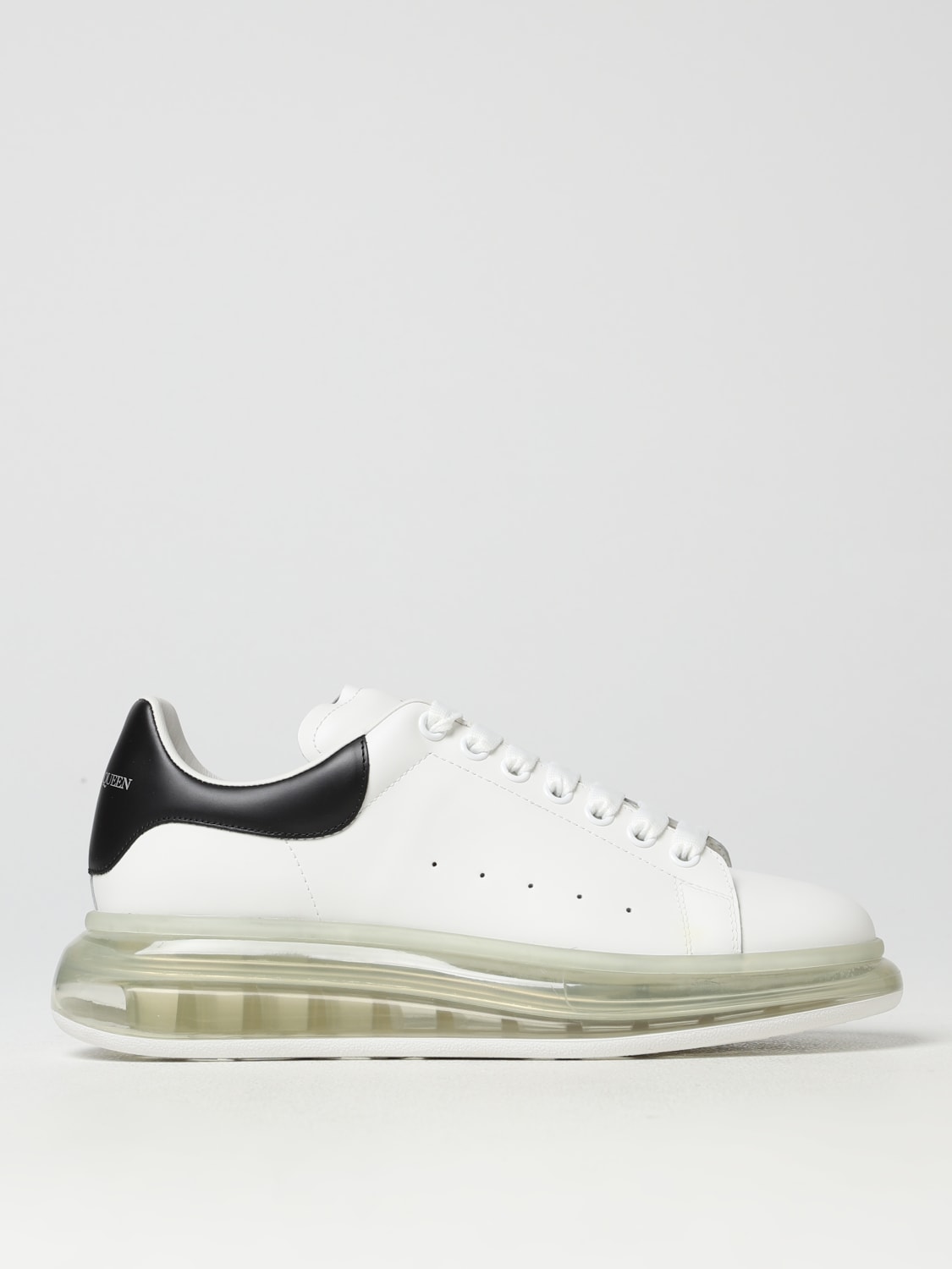【ALEXANDER MCQUEEN】レザーミュール半透明ヒール◆関税送料込 Alexander McQueen Hybrid studded leather sandals Alexander