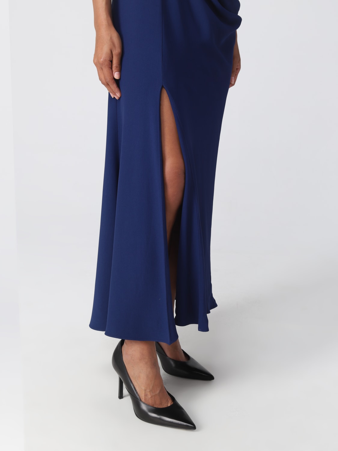 MCQUEEN ROBE: Robes femme McQueen, Bleu - Img 4