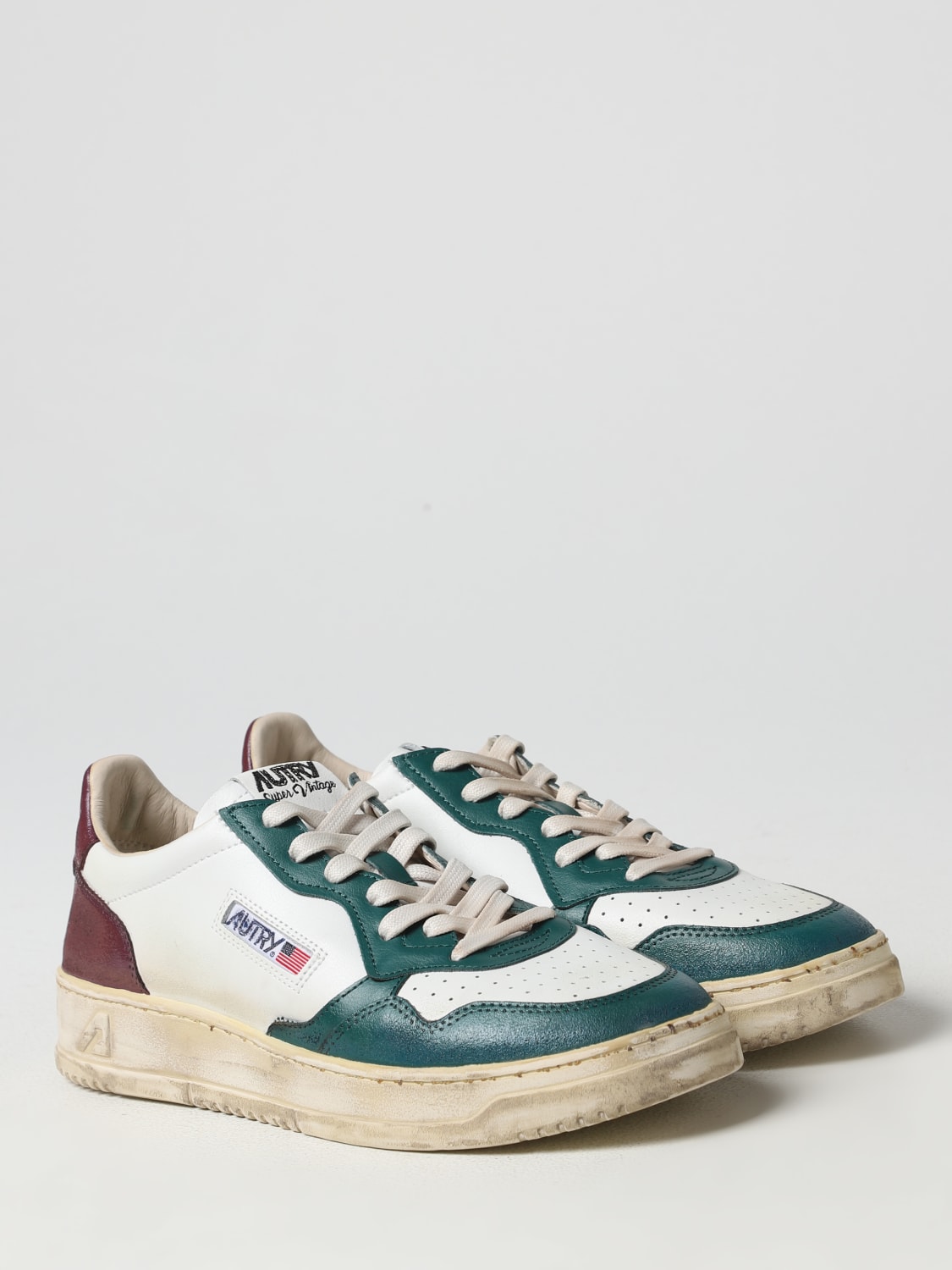 AUTRY SNEAKERS: Autry Super Vintage sneakers in used leather, Multicolor - Img 2