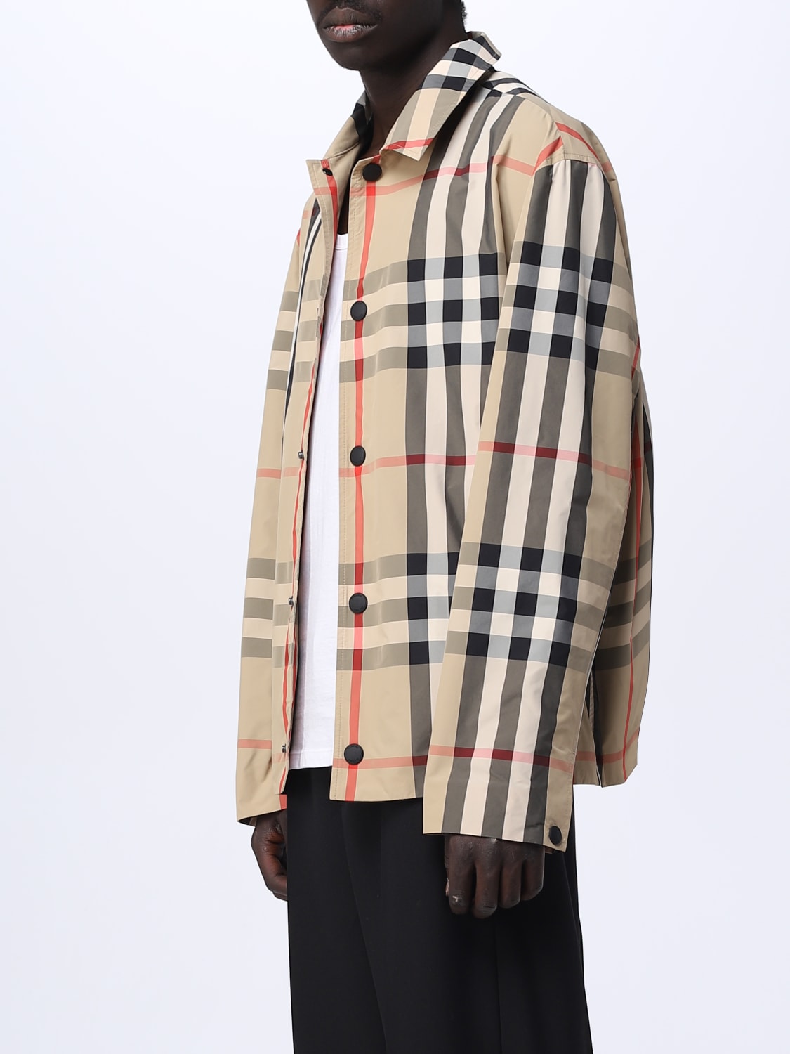 BURBERRY: jacket in nylon - Beige | Burberry jacket 8070347 online at ...