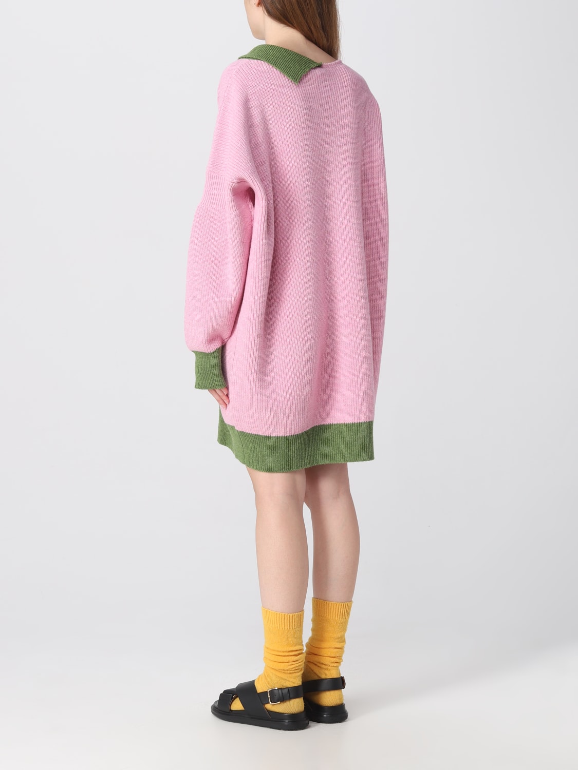 MARNI DRESS: Marni suit in wool and cotton blend, Pink - Img 3